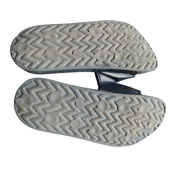 Kith Logo Slide Sandals Blue White Streetwear Slides Size 43 - Picture 3 of 4